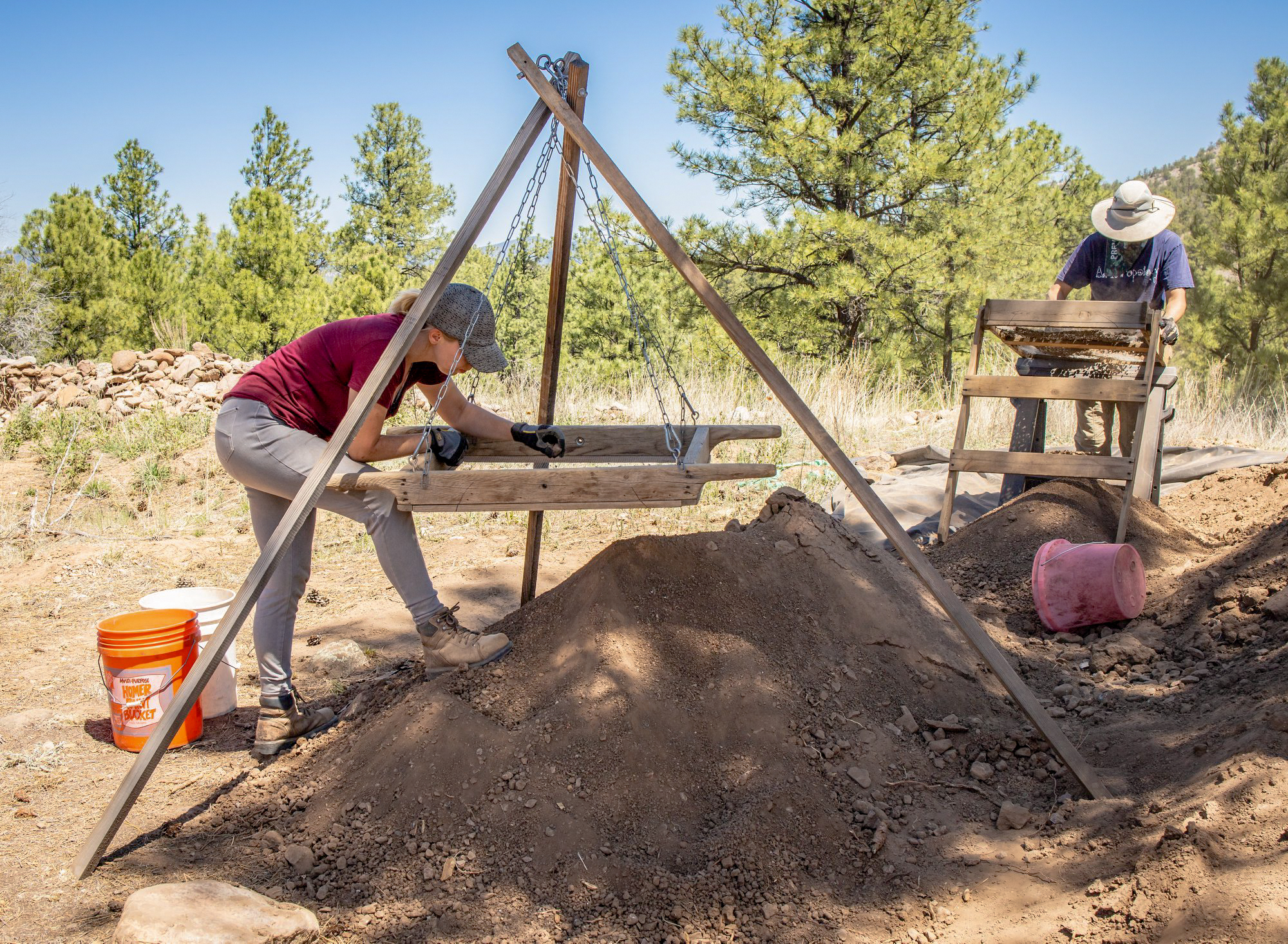 women working outside 