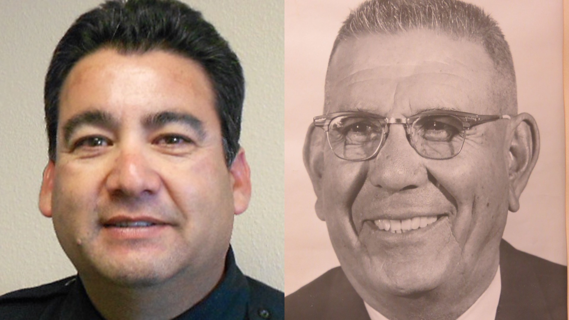Headshots of two men